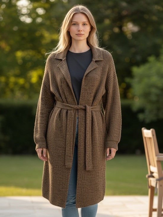 Lauren Ralph Lauren Sweaters - Lauren Ralph Lauren Wool Blend Long Cardigan Knit Size Small